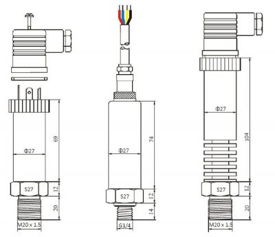 EST380 Heat-Resistant High Temperature Pressure Transmitters ...