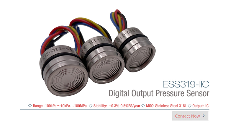 ESS319-I2C Digital Output Pressure Sensor Φ19mm Eastsensor Technology - 2