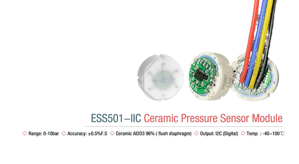 ESS501-IIC Pressure Sensor Module-Flush Diaphragm with Round PCB-2